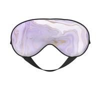 Máscaras para los ojos, máscara para dormir ajustable, cubierta para los ojos, cubierta para sombra para dormir, trabajo por turnos,Línea Dorada De Mármol Púrpura Lavanda
