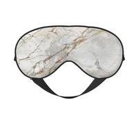 Máscaras para los ojos, máscara para dormir ajustable, cubierta para los ojos, cubierta para sombra para dormir, trabajo por turnos,Blanco Gris Plata Oro Perlado Pincel Mármol