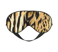 Máscaras para los ojos, máscara para dormir ajustable, cubierta para los ojos, cubierta para sombra para dormir, trabajo por turnos,Leopardo León Piel de tigre Piel Atigrado