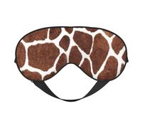 Máscaras para los ojos, máscara para dormir ajustable, cubierta para los ojos, cubierta para sombra para dormir, trabajo por turnos,Textura animal con estampado de piel de jirafa
