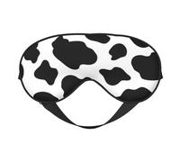 Máscaras para los ojos, máscara para dormir ajustable, cubierta para los ojos, cubierta para sombra para dormir, trabajo por turnos,Manchas de vaca