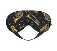 Máscaras para los ojos, máscara para dormir ajustable, cubierta para los ojos, cubierta para sombra para dormir, trabajo por turnos,Instrumentos Musicales Impresión Clásica