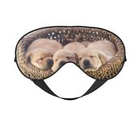 Máscaras para los ojos, máscara para dormir ajustable, cubierta para los ojos, cubierta para sombra para dormir, trabajo por turnos,Labradores Cachorros Pequeños Golden Retriever
