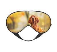 Máscaras para los ojos, máscara para dormir ajustable, cubierta para los ojos, cubierta para sombra para dormir, trabajo por turnos,Cocker Spaniel Otoño Parque Perros Spaniel Marrón