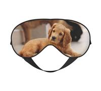 Máscaras para los ojos, máscara para dormir ajustable, cubierta para los ojos, cubierta para sombra para dormir, trabajo por turnos,Cocker Spaniel Cachorro Spaniel Pequeño Perros Mascotas