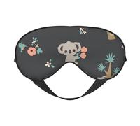 Máscaras para los ojos, máscara para dormir ajustable, cubierta para los ojos, cubierta para sombra para dormir, trabajo por turnos,Lindo animal 3D Koala