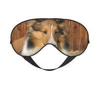 Máscaras para los ojos, máscara para dormir ajustable, cubierta para los ojos, cubierta para sombra para dormir, trabajo por turnos,Precioso perro sheltie