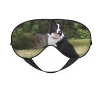 Máscaras para los ojos, máscara para dormir ajustable, cubierta para los ojos, cubierta para sombra para dormir, trabajo por turnos,Border Collie perro malo