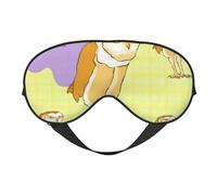 Máscaras para los ojos, máscara para dormir ajustable, cubierta para los ojos, cubierta para sombra para dormir, trabajo por turnos,Búho de pie