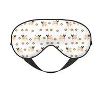 Máscaras para los ojos, máscara para dormir ajustable, cubierta para los ojos, cubierta para sombra para dormir, trabajo por turnos,Raza de perro Pug Acuarela Mascota Amante de perros popular