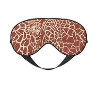 Máscaras para los ojos, máscara para dormir ajustable, cubierta para los ojos, cubierta para sombra para dormir, trabajo por turnos,Pieles y cabezas de jirafa