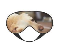 Máscaras para los ojos, máscara para dormir ajustable, cubierta para los ojos, cubierta para sombra para dormir, trabajo por turnos,Impresión de Labrador Retriever amarillo