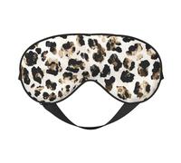Máscaras para los ojos, máscara para dormir ajustable, cubierta para los ojos, cubierta para sombra para dormir, trabajo por turnos,Patrón de leopardo