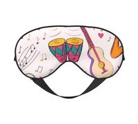 Máscaras para los ojos, máscara para dormir ajustable, cubierta para los ojos, cubierta para sombra para dormir, trabajo por turnos,Music Records Blues Music es el tema de mi vida