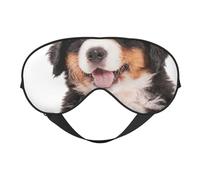 Máscaras para los ojos, máscara para dormir ajustable, cubierta para los ojos, cubierta para sombra para dormir, trabajo por turnos,Perro de montaña de Bernese