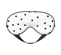 Máscaras para los ojos, máscara para dormir ajustable, cubierta para los ojos, cubierta para sombra para dormir, trabajo por turnos,Patrón De Puntos Sin Fisuras En Blanco Y Negro