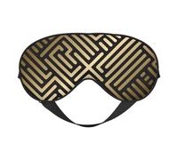 Máscaras para los ojos, máscara para dormir ajustable, cubierta para los ojos, cubierta para sombra para dormir, trabajo por turnos,Patrón de rayas geométricas sin costuras