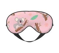 Máscaras para los ojos, máscara para dormir ajustable, cubierta para los ojos, cubierta para sombra para dormir, trabajo por turnos,Koala animal lindo salvaje australiano