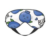 Máscaras para los ojos, máscara para dormir ajustable, cubierta para los ojos, cubierta para sombra para dormir, trabajo por turnos,Patrón de arándanos