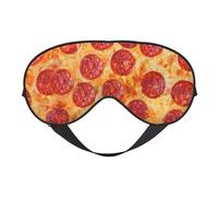 Máscaras para los ojos, máscara para dormir ajustable, cubierta para los ojos, cubierta para sombra para dormir, trabajo por turnos,Pizza de peperoni modelo 3d