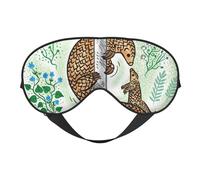 Máscaras para los ojos, máscara para dormir ajustable, cubierta para los ojos, cubierta para sombra para dormir, trabajo por turnos,Impresión para padres Pangolin Impreso