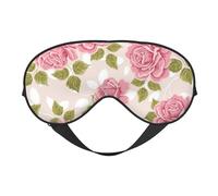 Máscaras para los ojos, máscara para dormir ajustable, cubierta para los ojos, cubierta para sombra para dormir, trabajo por turnos,Patrón de rosa rosa vintage