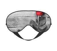 Máscaras para los ojos, máscara para dormir ajustable, cubierta para los ojos, cubierta para sombra para dormir, trabajo por turnos,Rosa roja impresa.