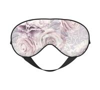 Máscaras para los ojos, máscara para dormir ajustable, cubierta para los ojos, cubierta para sombra para dormir, trabajo por turnos,Floral morado y gris