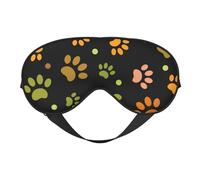 Máscaras para los ojos, máscara para dormir ajustable, cubierta para los ojos, cubierta para sombra para dormir, trabajo por turnos,Patrón de pata de perro