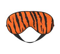 Máscaras para los ojos, máscara para dormir ajustable, cubierta para los ojos, cubierta para sombra para dormir, trabajo por turnos,Leopardo tigre naranja