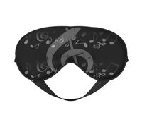 Máscaras para los ojos, máscara para dormir ajustable, cubierta para los ojos, cubierta para sombra para dormir, trabajo por turnos,Corazón de nota musical