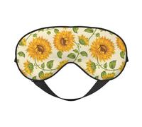 Máscaras para los ojos, máscara para dormir ajustable, cubierta para los ojos, cubierta para sombra para dormir, trabajo por turnos,Sories de girasoles frescos impresos