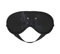 Máscaras para los ojos, máscara para dormir ajustable, cubierta para los ojos, cubierta para sombra para dormir, trabajo por turnos,Pantera con ojos azules