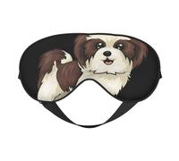Máscaras para los ojos, máscara para dormir ajustable, cubierta para los ojos, cubierta para sombra para dormir, trabajo por turnos,Perro Shih Tzu