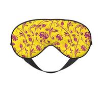 Máscaras para los ojos, máscara para dormir ajustable, cubierta para los ojos, cubierta para sombra para dormir, trabajo por turnos,Floral Artístico Floral Ornamental Curvas Remolino Natural