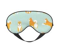 Máscaras para los ojos, máscara para dormir ajustable, cubierta para los ojos, cubierta para sombra para dormir, trabajo por turnos,Lindo cachorro shiba inu