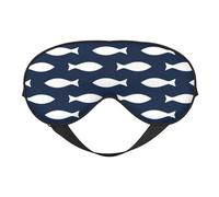 Máscaras para los ojos, máscara para dormir ajustable, cubierta para los ojos, cubierta para sombra para dormir, trabajo por turnos,Patrón de peces impreso