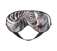 Máscaras para los ojos, máscara para dormir ajustable, cubierta para los ojos, cubierta para sombra para dormir, trabajo por turnos,cebra lindo