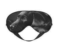 Máscaras para los ojos, máscara para dormir ajustable, cubierta para los ojos, cubierta para sombra para dormir, trabajo por turnos,Arte De Cachorro Labrador Negro