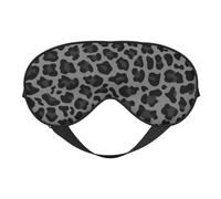 Máscaras para los ojos, máscara para dormir ajustable, cubierta para los ojos, cubierta para sombra para dormir, trabajo por turnos,Leopardo gris y negro