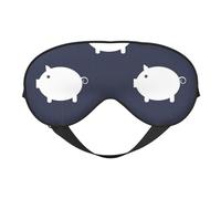 Máscaras para los ojos, máscara para dormir ajustable, cubierta para los ojos, cubierta para sombra para dormir, trabajo por turnos,cerdo lindo