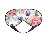 Máscaras para los ojos, máscara para dormir ajustable, cubierta para los ojos, cubierta para sombra para dormir, trabajo por turnos,Acuarela Caballo Rosas Flores