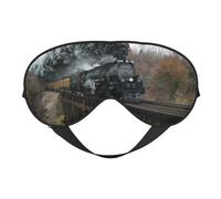 Máscaras para los ojos, máscara para dormir ajustable, cubierta para los ojos, cubierta para sombra para dormir, trabajo por turnos,Tren de vapor y ferrocarril