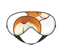 Máscaras para los ojos, máscara para dormir ajustable, cubierta para los ojos, cubierta para sombra para dormir, trabajo por turnos,Corgi Perro Gracioso Trasero