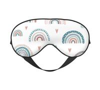 Máscaras para los ojos, máscara para dormir ajustable, cubierta para los ojos, cubierta para sombra para dormir, trabajo por turnos,Precioso arcoiris