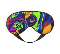 Máscaras para los ojos, máscara para dormir ajustable, cubierta para los ojos, cubierta para sombra para dormir, trabajo por turnos,Perro Boxer Multicolor