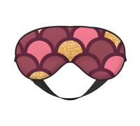 Máscaras para los ojos, máscara para dormir ajustable, cubierta para los ojos, cubierta para sombra para dormir, trabajo por turnos,Escama de pez con brillo dorado