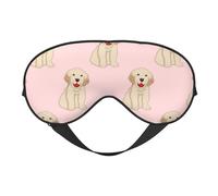 Máscaras para los ojos, máscara para dormir ajustable, cubierta para los ojos, cubierta para sombra para dormir, trabajo por turnos,Perro Labrador Golden Retriever