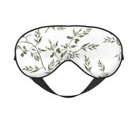 Máscaras para los ojos, máscara para dormir ajustable, cubierta para los ojos, cubierta para sombra para dormir, trabajo por turnos,Rama De Olivo Comida Y Bebida Dibujadas A Mano