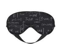 Máscaras para los ojos, máscara para dormir ajustable, cubierta para los ojos, cubierta para sombra para dormir, trabajo por turnos,Patrón de fórmulas trigonométricas